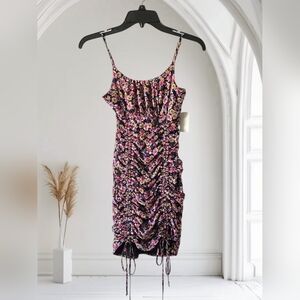 Live To Be Spoiled Floral Ruched Dress Size Small